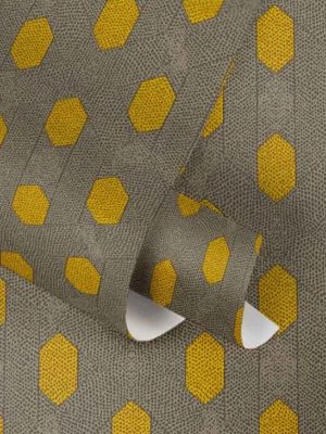žuta geometrijska tapeta prodaja tapeta