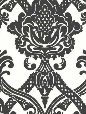 crna barokna tapeta za zid