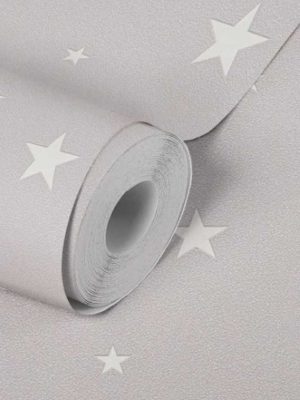 siva decija tapeta za zid