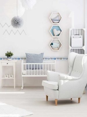 plava bordura za zid