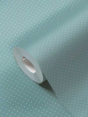 plava geometrijska tapeta za zid