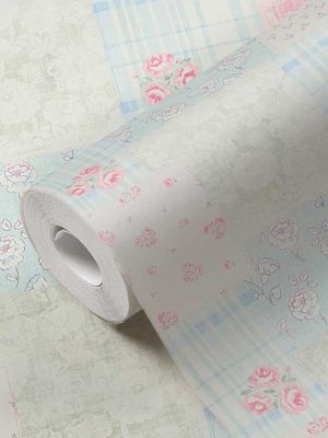 sarena retro tapeta za zid