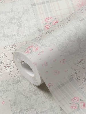 roza retro tapeta za zid