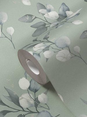 zelena tapeta sa liscem odmah dostupno