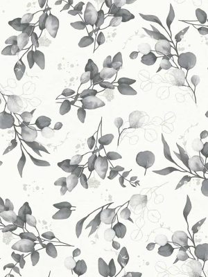 bela tapeta sa lišćem za zid