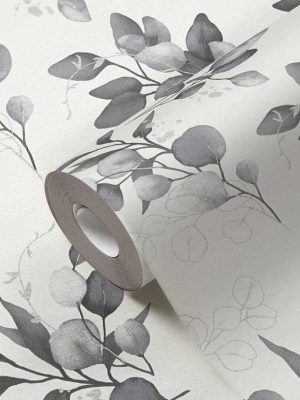 bela tapeta sa lišćem za zid