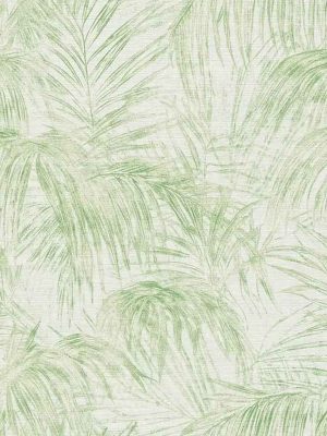 zelena tapeta sa liscem za zid