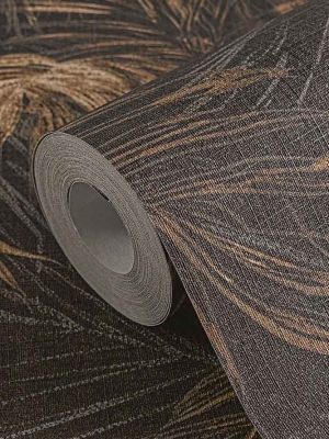 braon tapeta sa liscem za zid