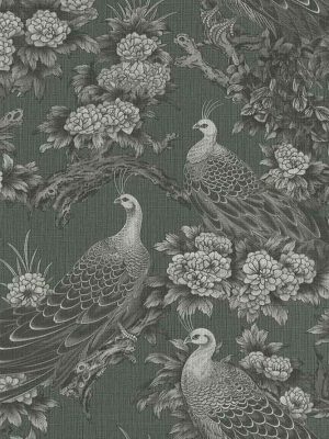 siva cvetna tapeta za zid