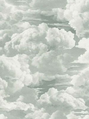 siva tapeta sa oblacima za zid