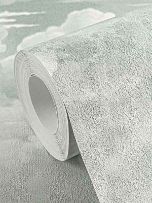 siva tapeta sa oblacima za zid