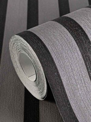 siva tapeta na pruge za zid