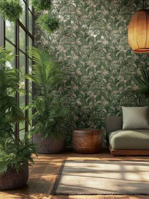 zelena tapeta sa liscem prodaja tapeta