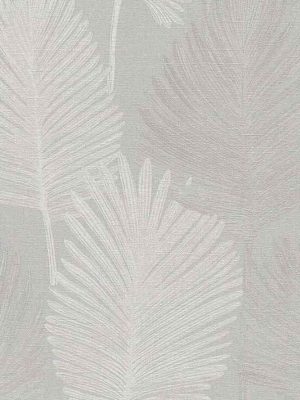 siva tapeta sa lišćem za zid