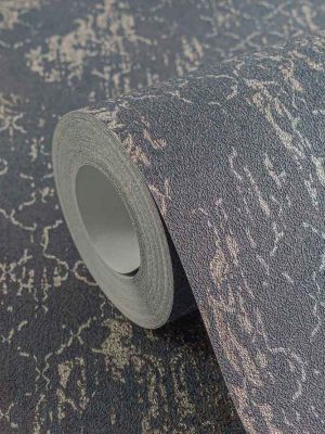 plava barokna tapeta za zid