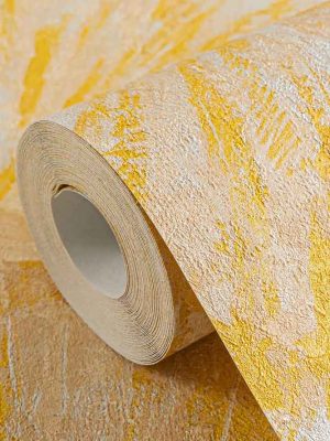 žuta apstraktna tapeta za zid