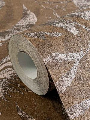 braon tapeta sa liscem za zid