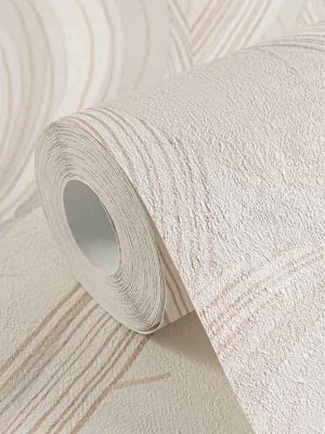 bež tapeta sa lišćem za zid