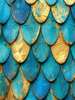 plava panelna tapeta za zid