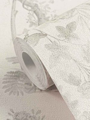 bela cvetna tapeta za zid