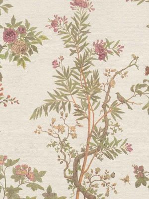 bela cvetna tapeta za zid