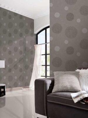 siva geometrijska tapeta za zid