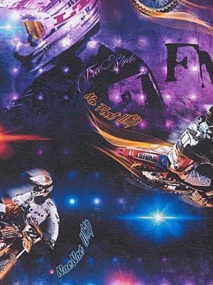 ljubicasta decija tapeta za zid