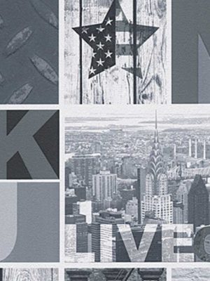 siva decija tapeta za zid