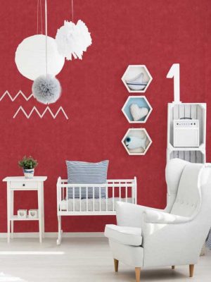 crvena jednobojna tapeta za zid