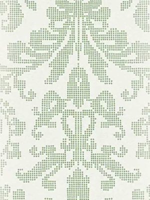 zelena barokna tapeta za zid