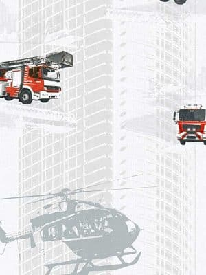 siva decija tapeta za zid