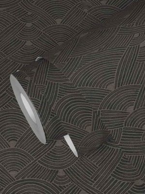 siva geometriska tapeta za zid