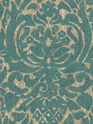 zelena barokna tapeta za zid