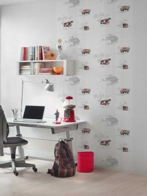 bela decija tapeta za zid