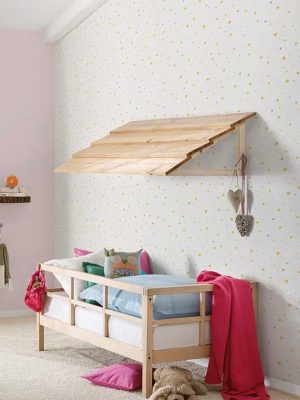 bela decija tapeta za zid