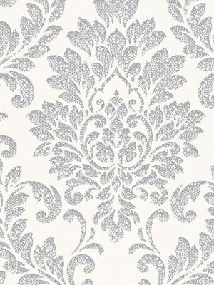 siva barokna tapeta za zid
