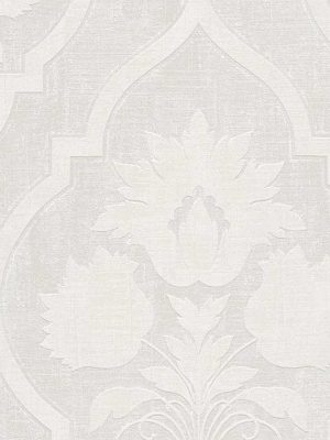 siva barokna tapeta za zid