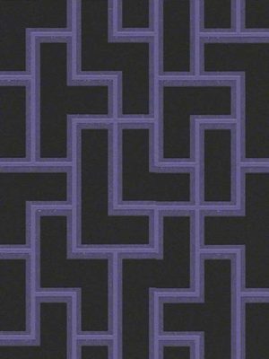 crna geometrijska tapeta za zid