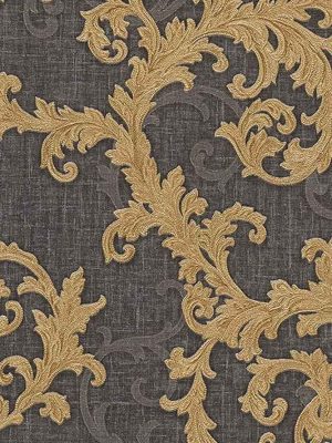 siva barokna tapeta za zid