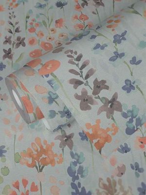 sarena cvetna tapeta za zid