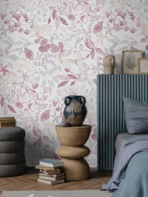 roza tapeta sa lišćem odmah dostupno