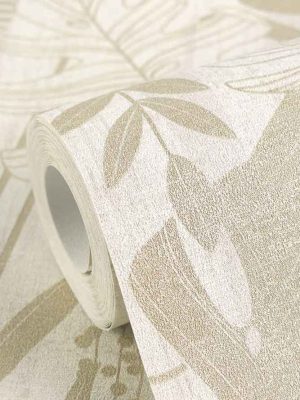 bež tapeta sa lišćem prodaja tapeta