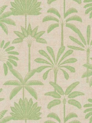 zelena tapeta sa liscem za zid