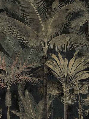 crna tapeta sa lišćem prodaja tapeta