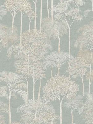 siva tapeta sa motivom šume za zid