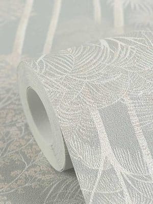 siva tapeta sa motivom šume za zid