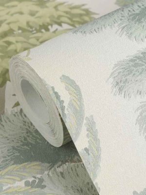 zelena tapeta sa lišćem za zid