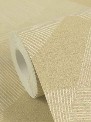 bež geometrijska tapeta za zid