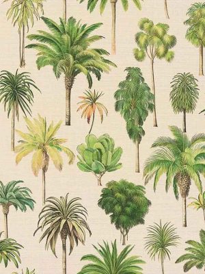 bež tapeta sa lišćem za zid