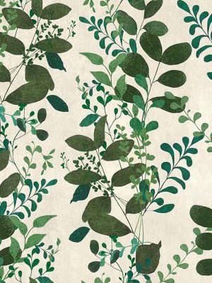 zelena tapeta sa liscem odmah dostupno